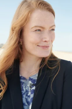 Blazer Antea Bleu Marine Femme*CAROLL Store