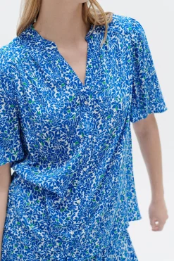 Blouse Carla1 Bleu Marine Femme*CAROLL Cheap