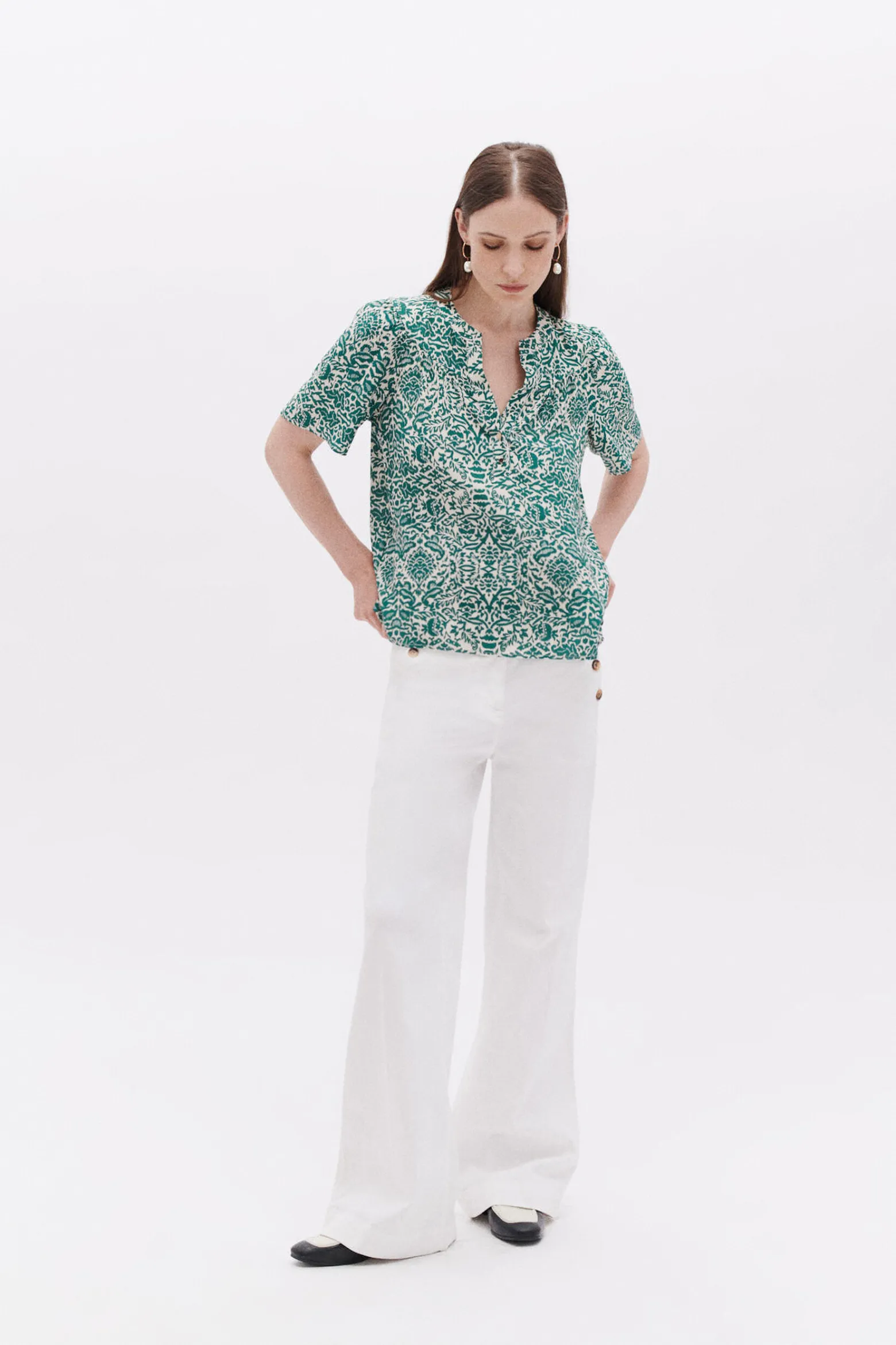 Blouse Clea Bleu Turquoise Femme*CAROLL Cheap