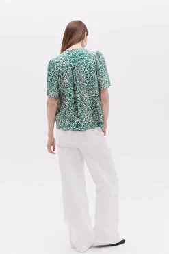 Blouse Clea Bleu Turquoise Femme*CAROLL Cheap