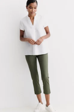 Blouse Kat 100% Lin Blanc Femme*CAROLL Flash Sale