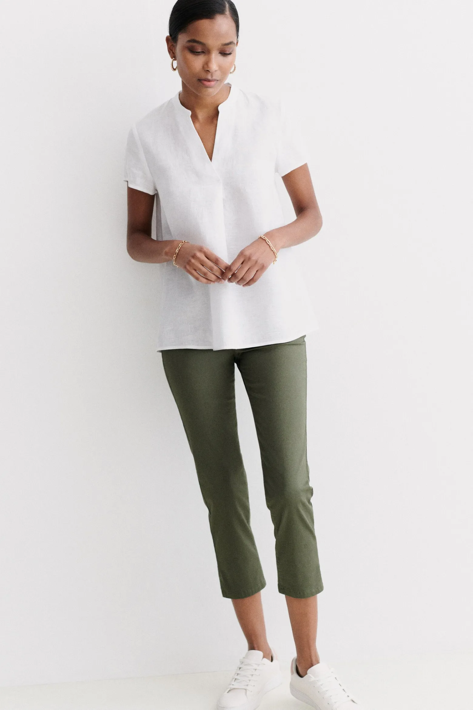 Blouse Kat 100% Lin Blanc Femme*CAROLL Flash Sale