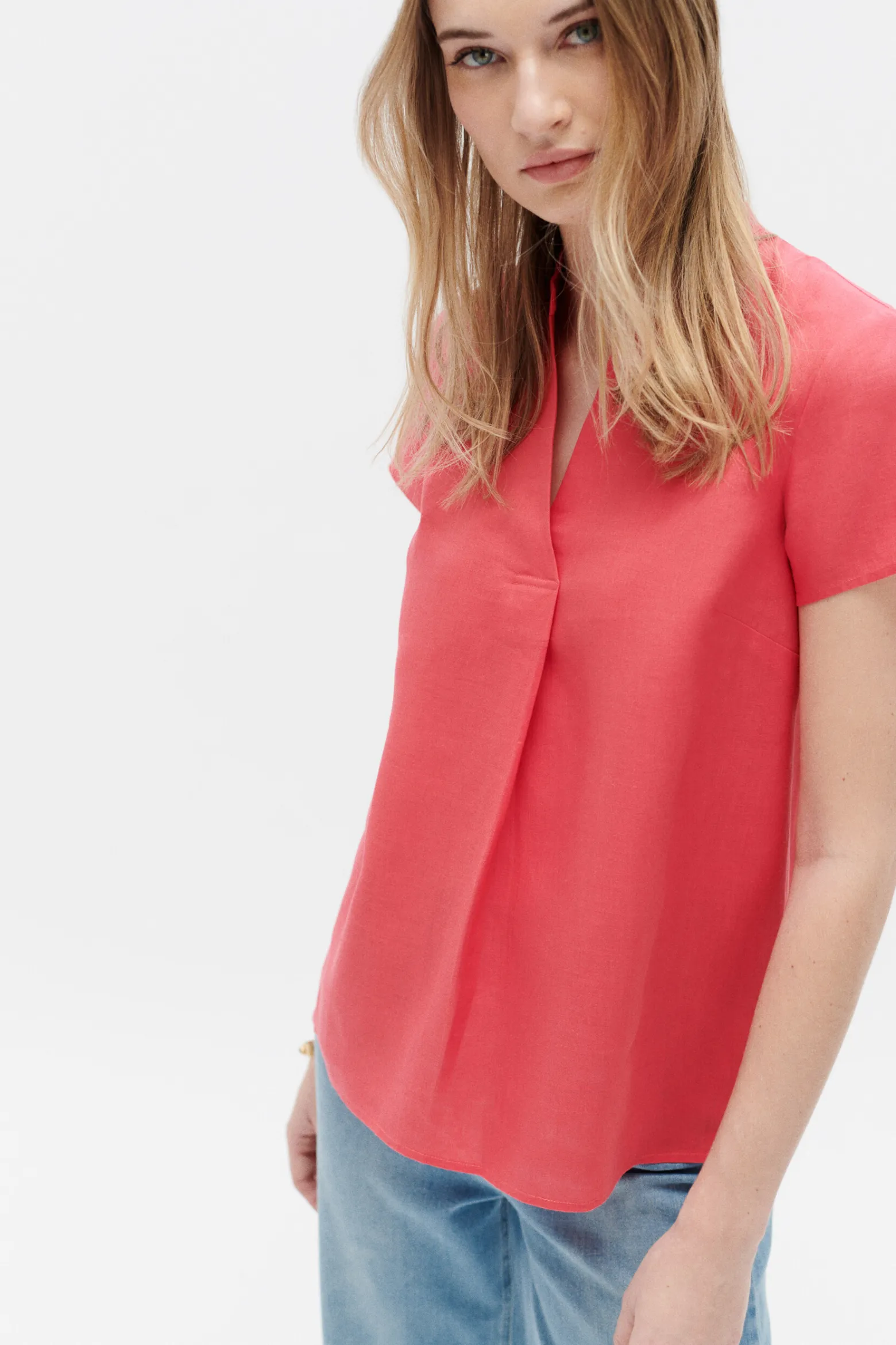 Blouse Kat 100% Lin Femme*CAROLL Sale