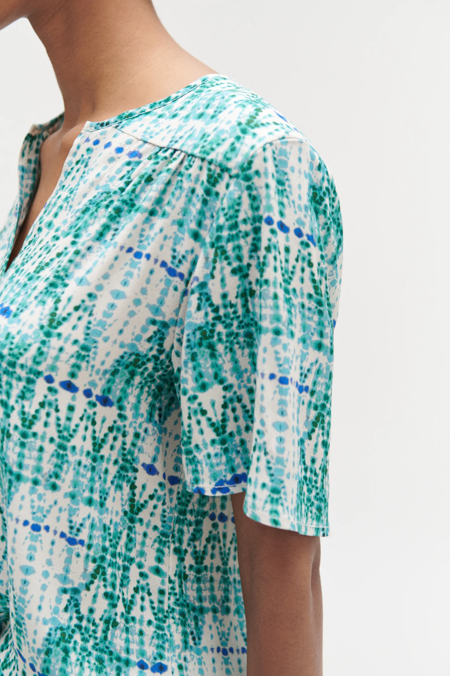 Blouse Tie And Dye Vert Emeraude Femme*CAROLL Online