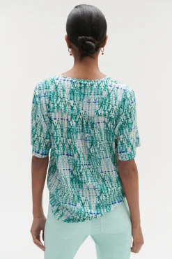 Blouse Tie And Dye Vert Emeraude Femme*CAROLL Online