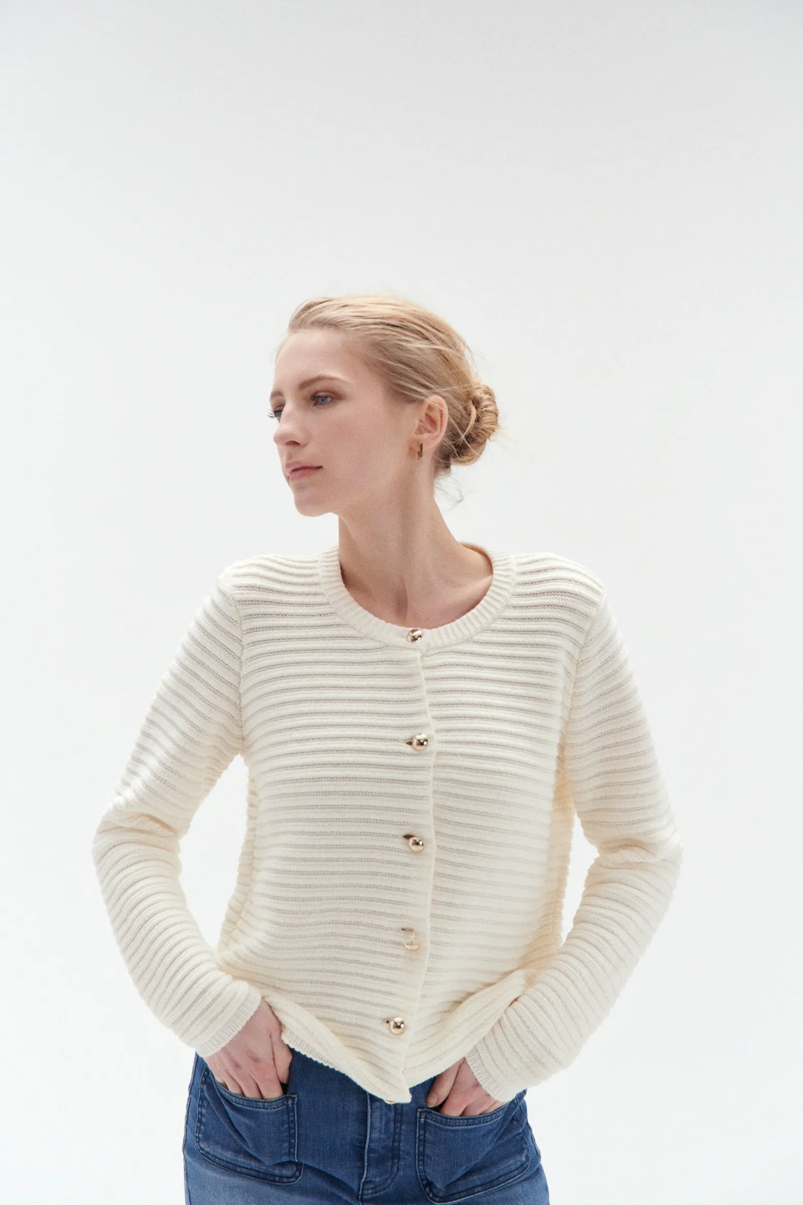 Cardigan Cecilia A Boutons Dores Femme*CAROLL Discount