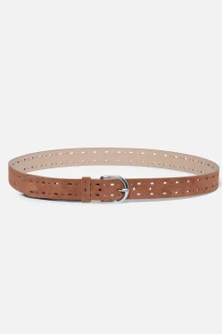 Ceinture Perforee Camel Femme*CAROLL Store