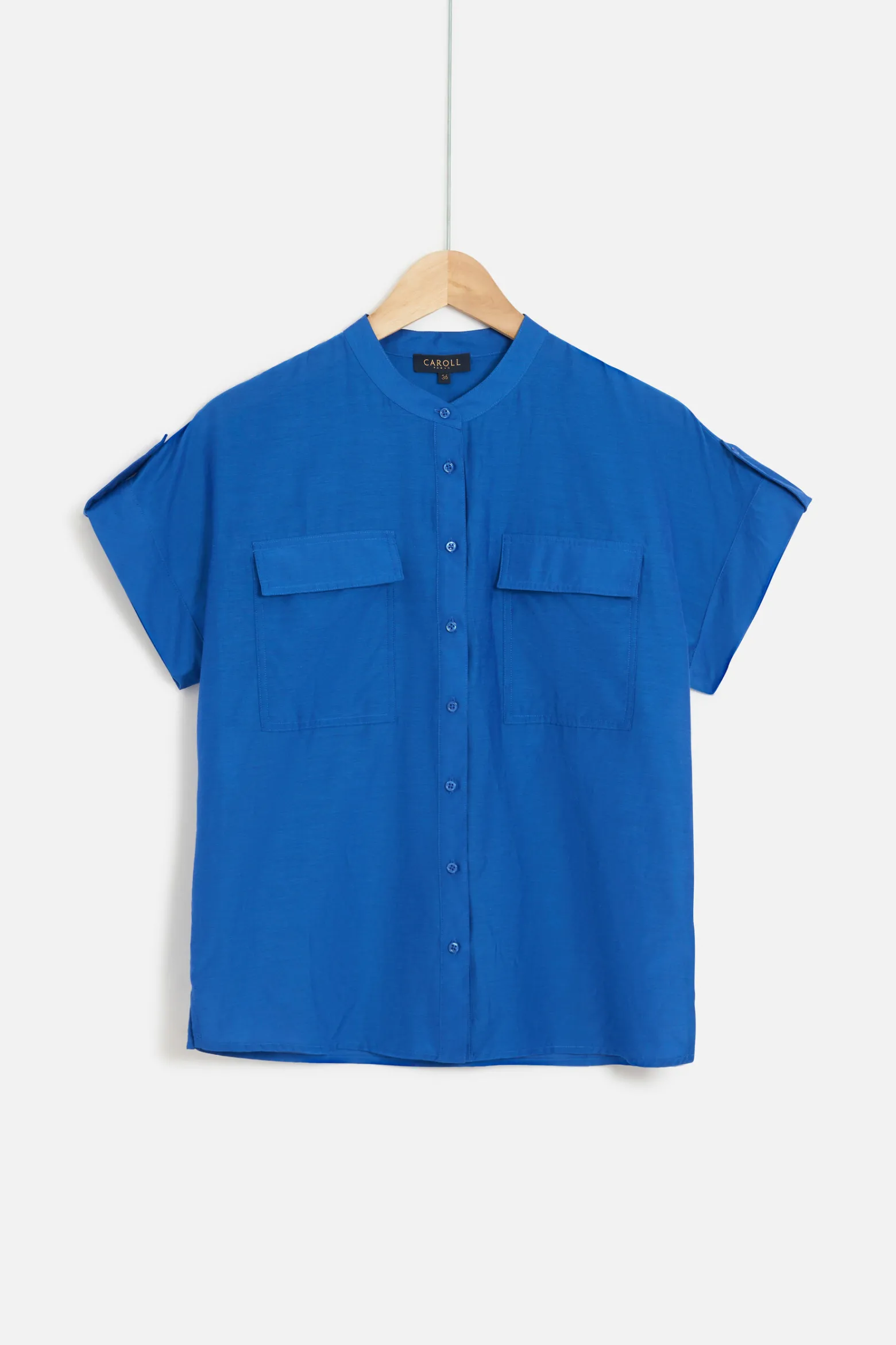Chemise Allan Bleu Electrique Femme*CAROLL Shop
