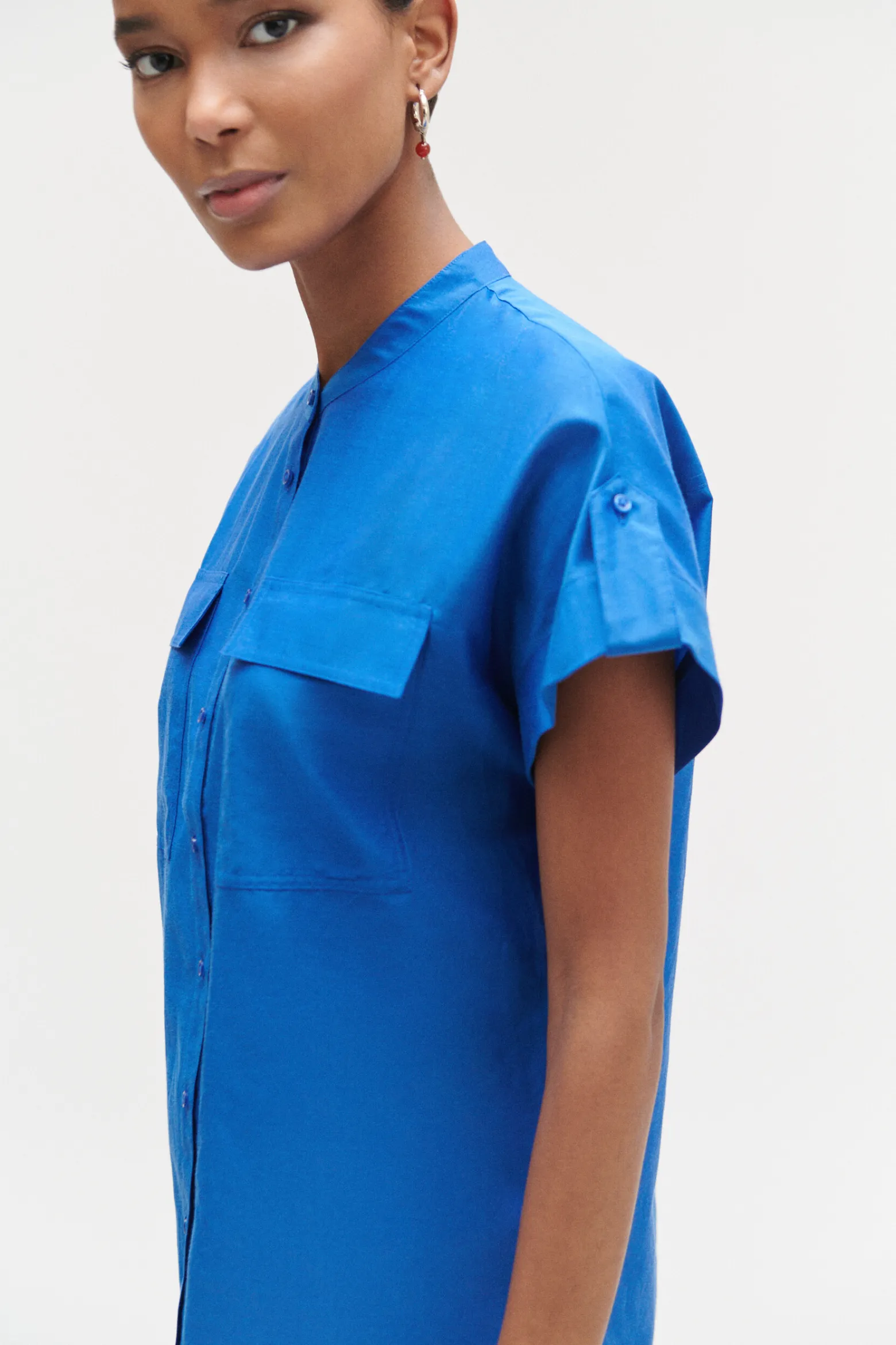 Chemise Allan Bleu Electrique Femme*CAROLL Shop
