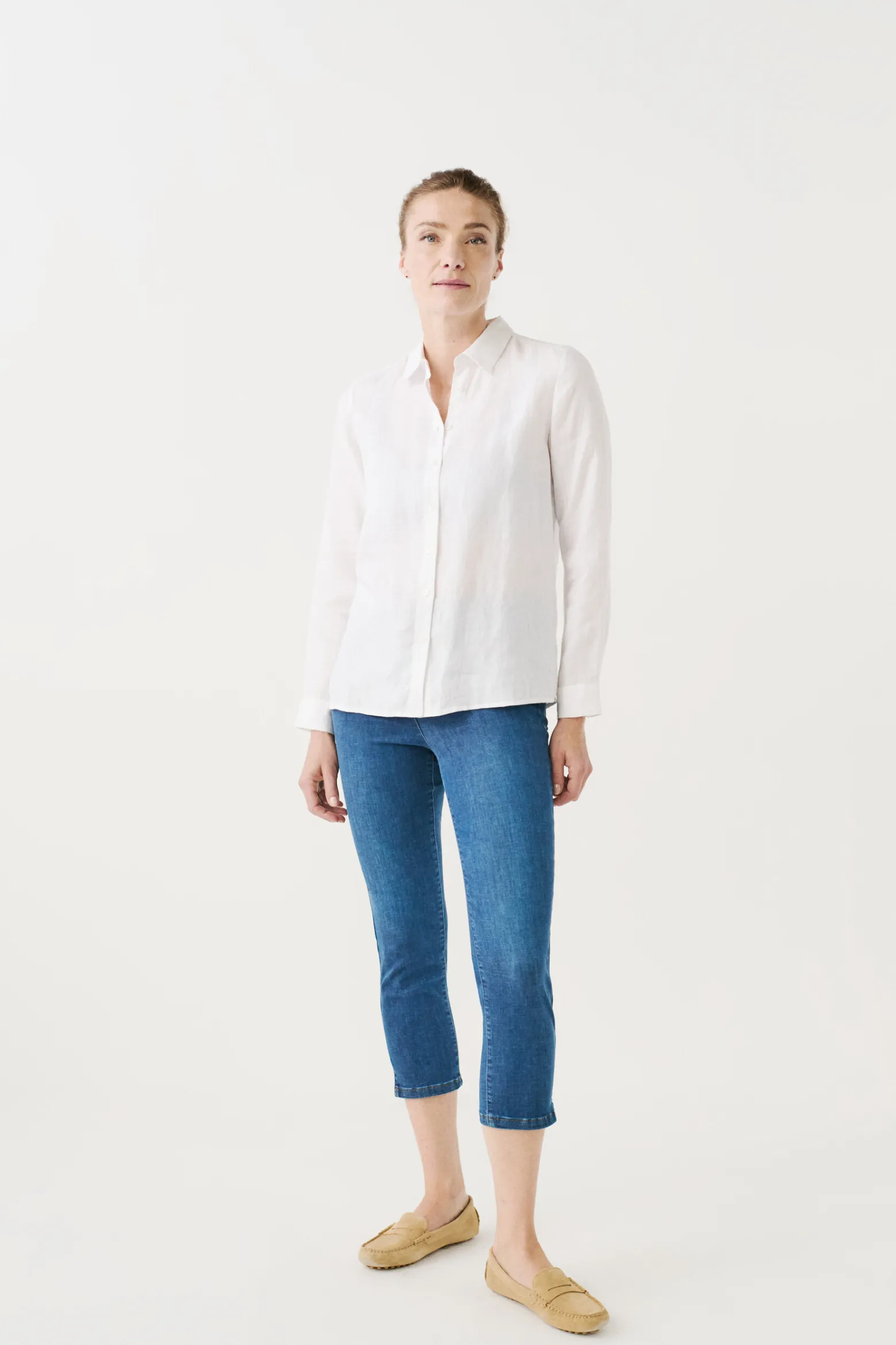 Chemise Brenda 100% Lin Blanc Femme*CAROLL Best