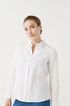 Chemise Brenda 100% Lin Blanc Femme*CAROLL Best