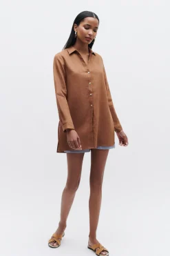 Chemise Clementine 100% Lin Femme*CAROLL Outlet