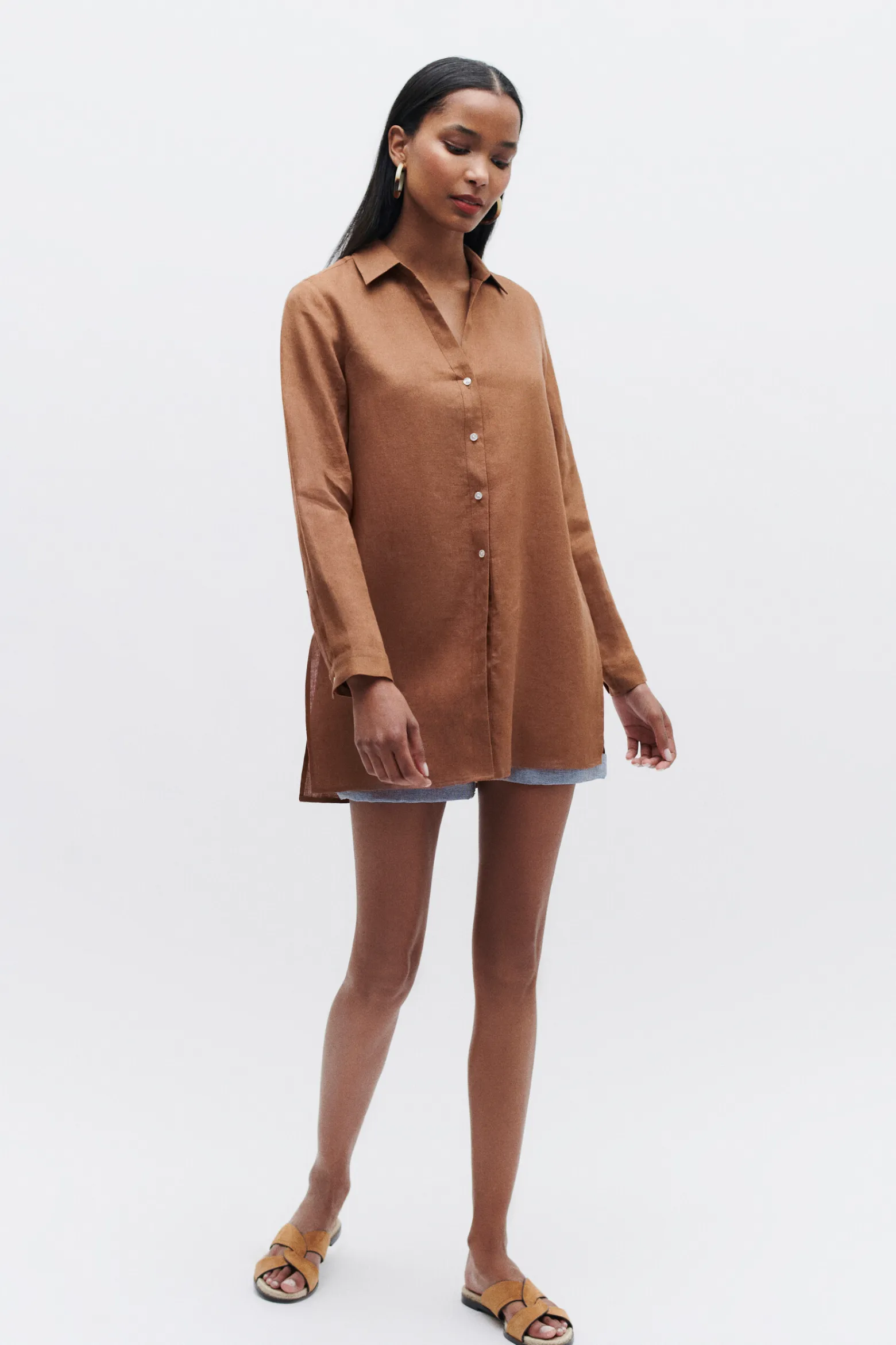 Chemise Clementine 100% Lin Femme*CAROLL Outlet