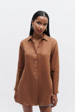 Chemise Clementine 100% Lin Femme*CAROLL Outlet