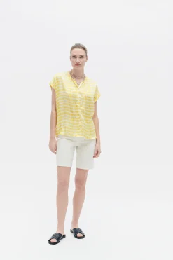 Chemise Colombes Jaune Femme*CAROLL Cheap