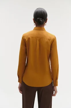 Chemise Eden Jaune Moutarde Femme*CAROLL Fashion