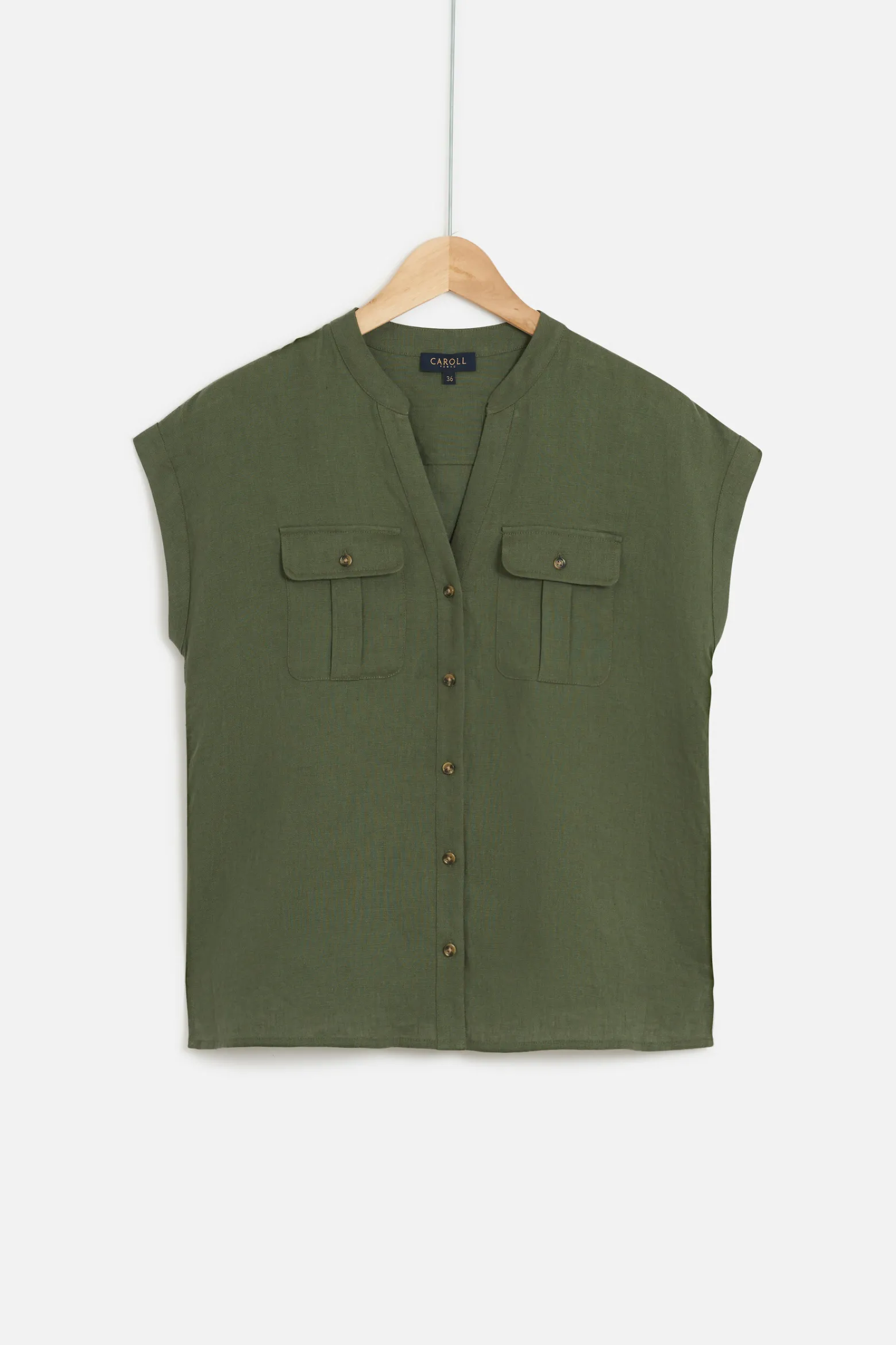 Chemise Gina 100% Lin Femme*CAROLL Flash Sale