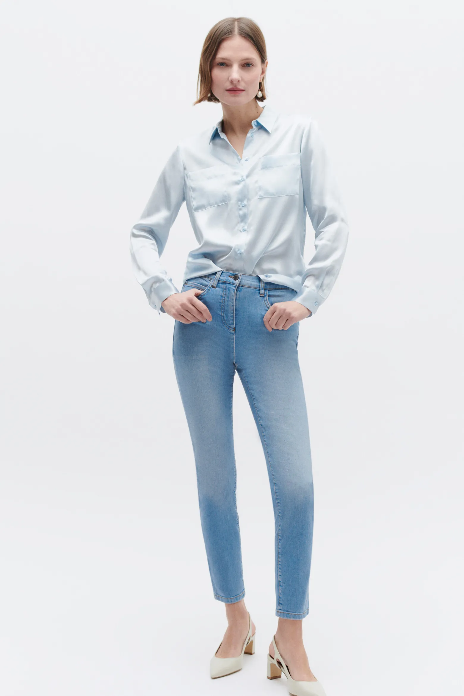 Chemise Jeanne B En Soie Femme*CAROLL Hot