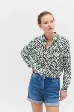 Chemise Matilda Vert Kaki Femme*CAROLL Cheap