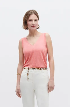Debardeur Aretha 100% Lin Femme*CAROLL Cheap