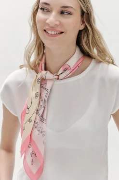 Foulard Octobre Rose 2022 Femme*CAROLL Outlet