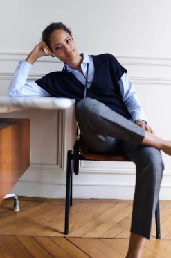 Gilet Lexie Bleu Marine Femme*CAROLL Shop