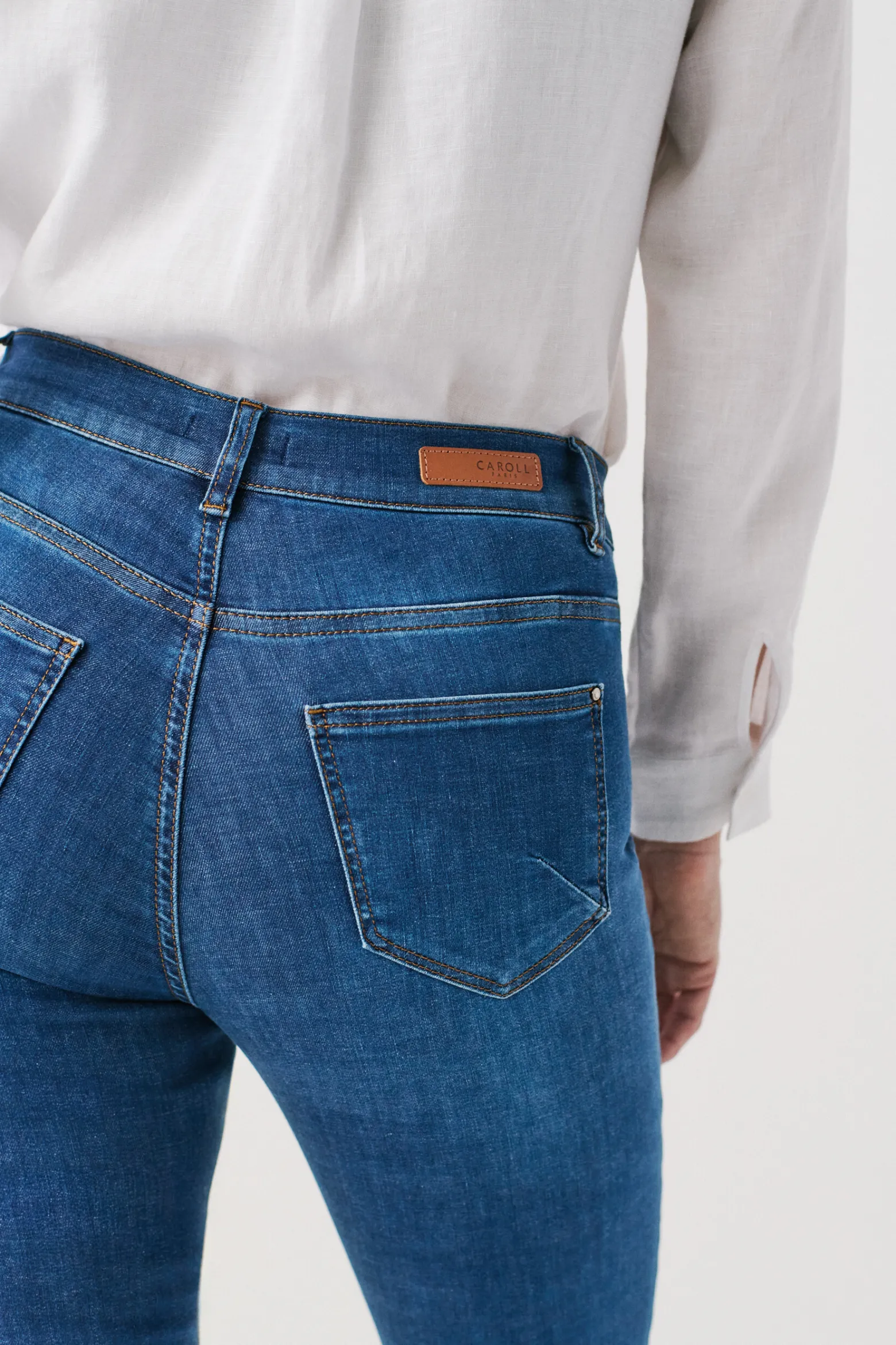 Jean Pantacourt Caleb B Denim Stone Femme*CAROLL New
