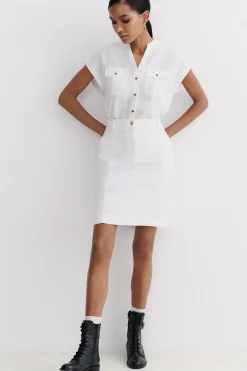 Jupe Lazuna B Blanc Femme*CAROLL Best Sale