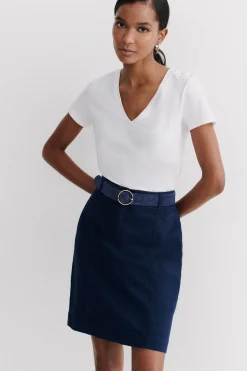 Jupe Lazuna B Bleu Marine Femme*CAROLL Hot