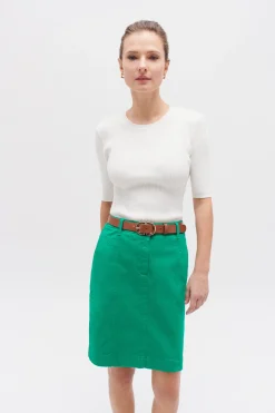 Jupe Lazuna B Vert Emeraude Femme*CAROLL Sale
