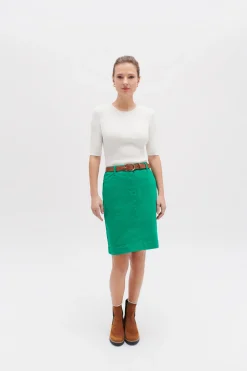 Jupe Lazuna B Vert Emeraude Femme*CAROLL Sale