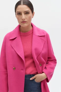 Manteau William Rose Fushia Femme*CAROLL Fashion