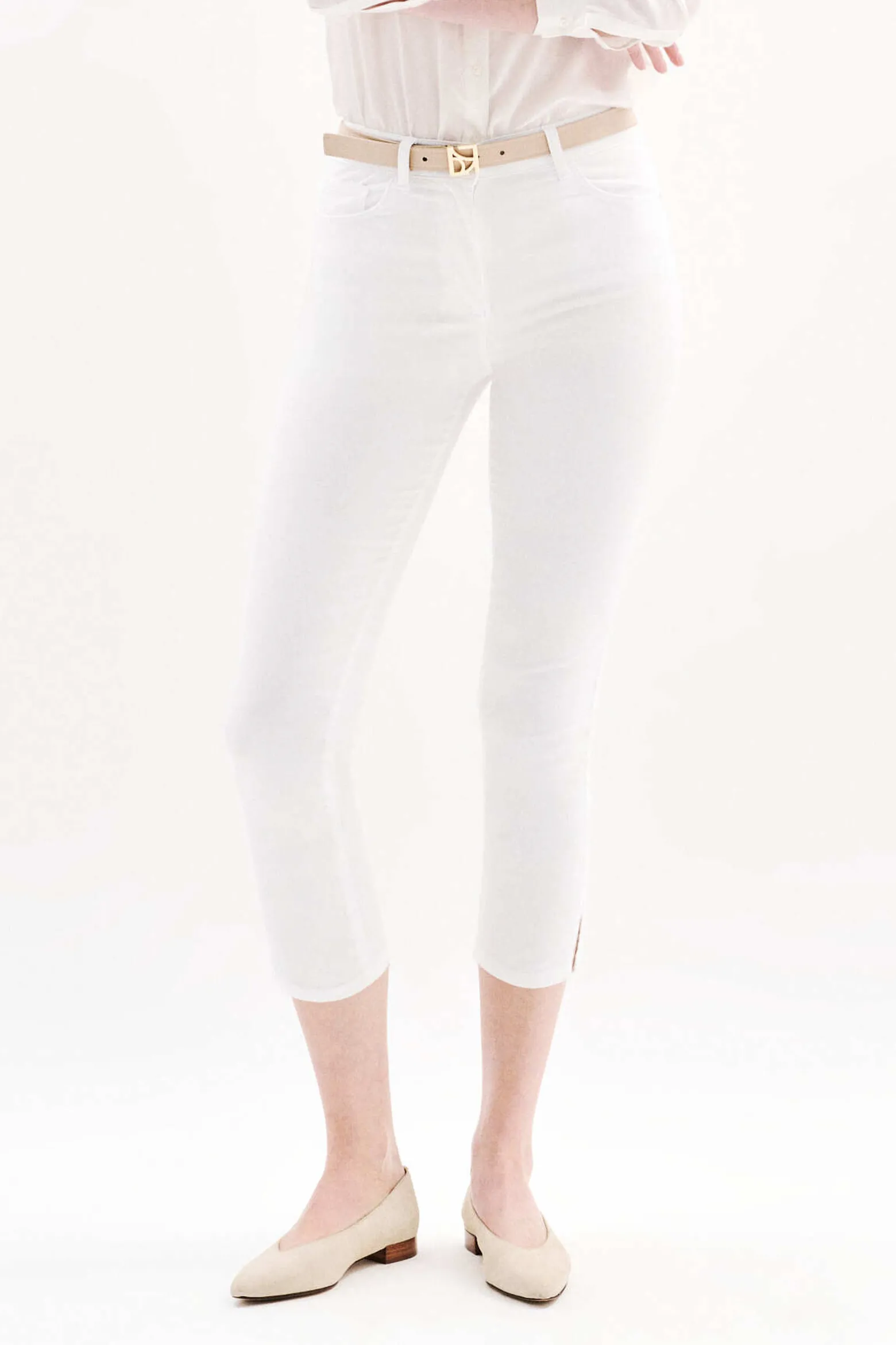 Pantacourt Mason Blanc Femme*CAROLL Sale