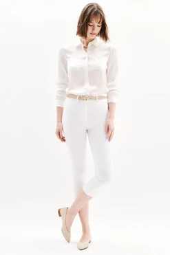 Pantacourt Mason Blanc Femme*CAROLL Sale