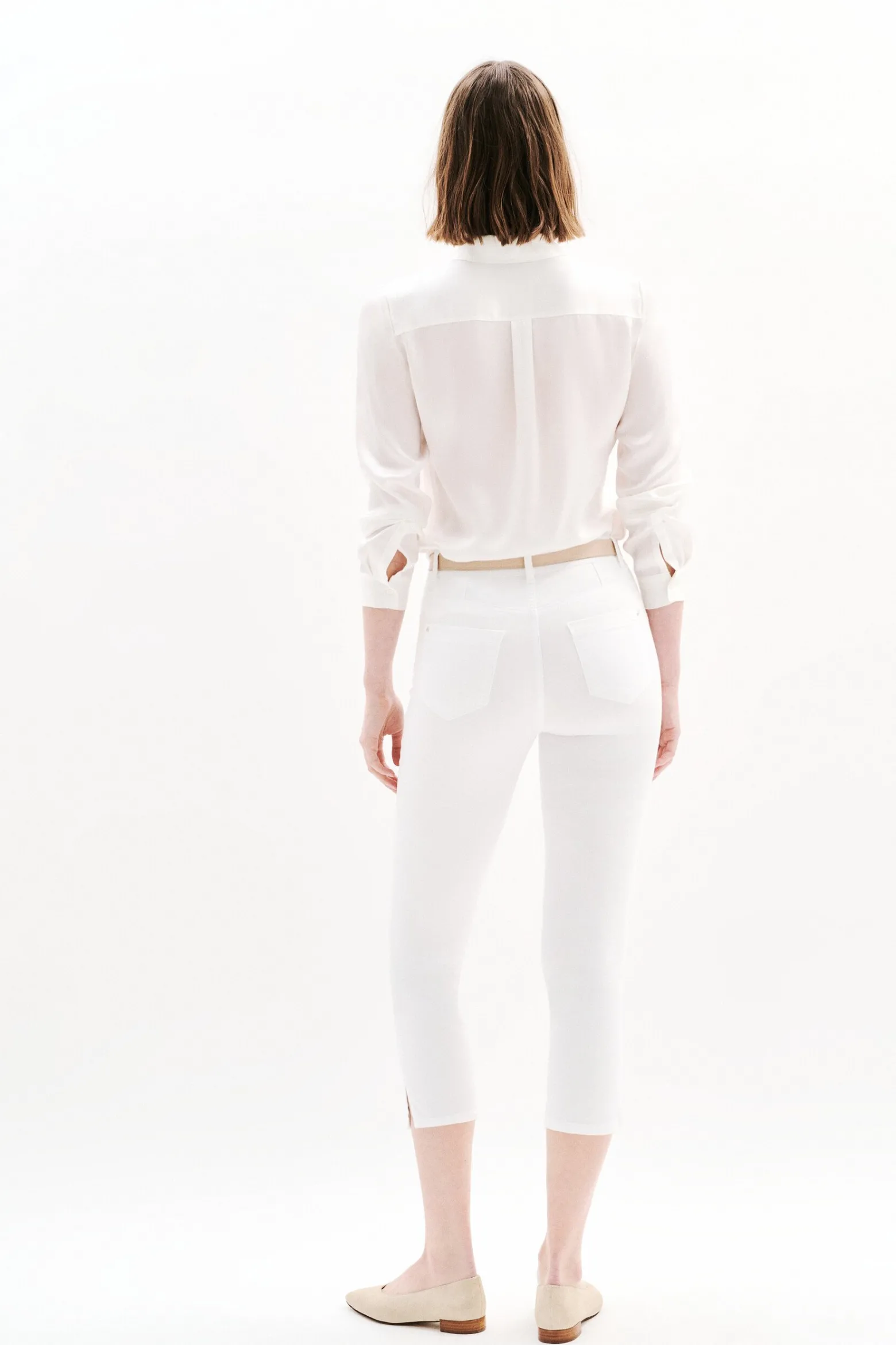 Pantacourt Mason Blanc Femme*CAROLL Sale