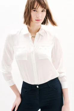 Pantacourt Mason Bleu Marine Femme*CAROLL Store