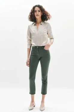 Pantacourt Mason Vert Kaki Femme*CAROLL Hot