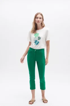 Pantacourt Mason Vert Menthe Femme*CAROLL Sale