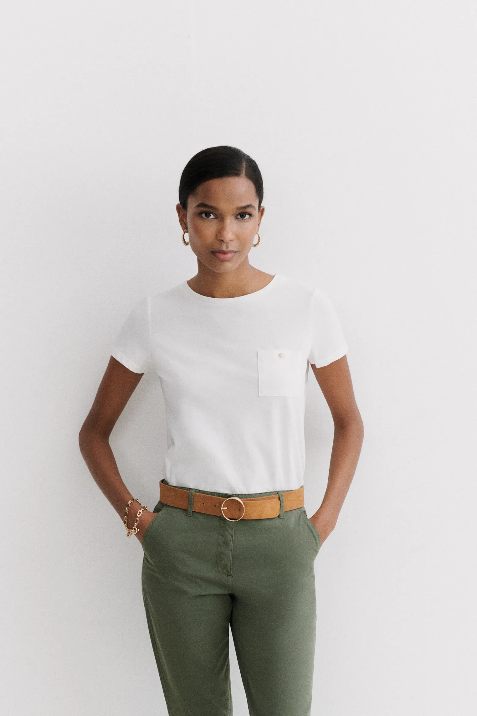 Pantalon Adelmo Vert Kaki Femme*CAROLL Clearance