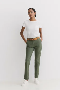 Pantalon Adelmo Vert Kaki Femme*CAROLL Clearance