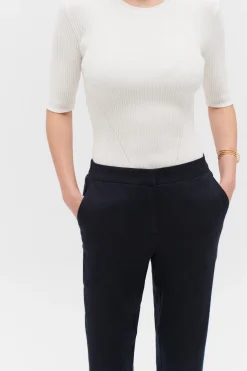 Pantalon Allan Bleu Marine Femme*CAROLL New