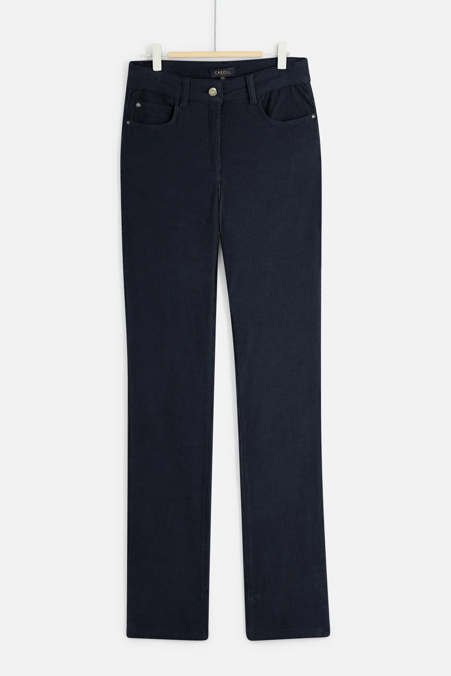 Pantalon Chicago Velours Bleu Marine Femme*CAROLL Fashion
