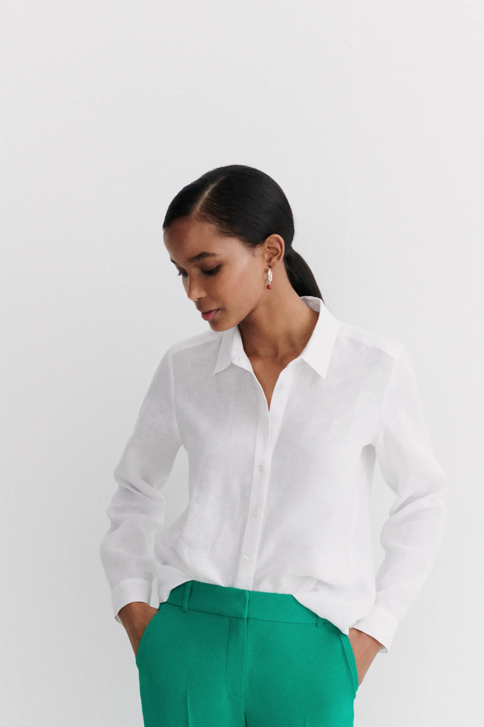 Pantalon Clement Vert Emeraude Femme*CAROLL Cheap