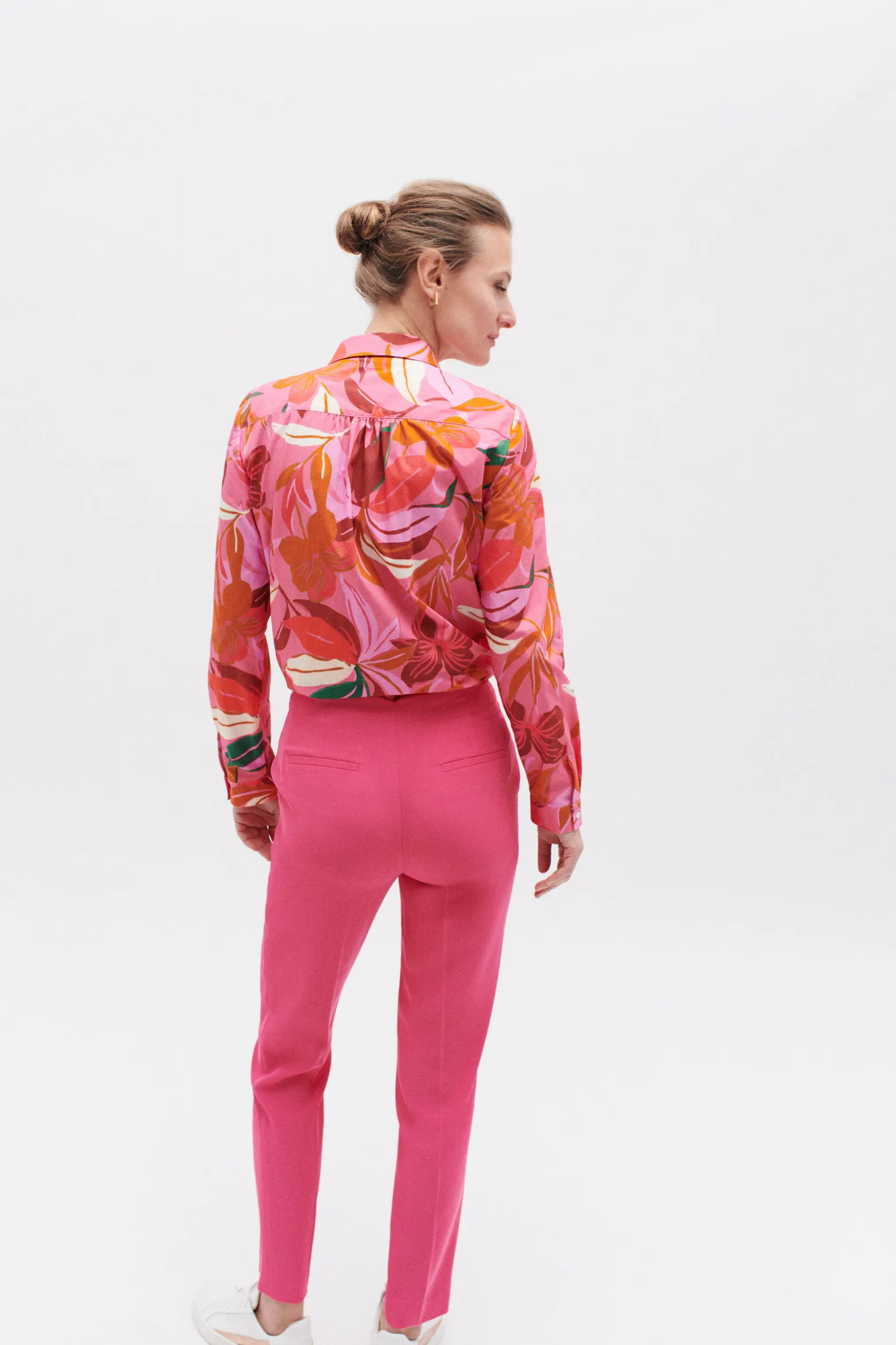 Pantalon Gautier Rose Fushia Femme*CAROLL Clearance