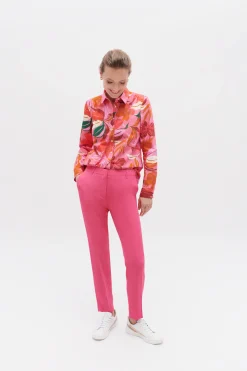 Pantalon Gautier Rose Fushia Femme*CAROLL Clearance