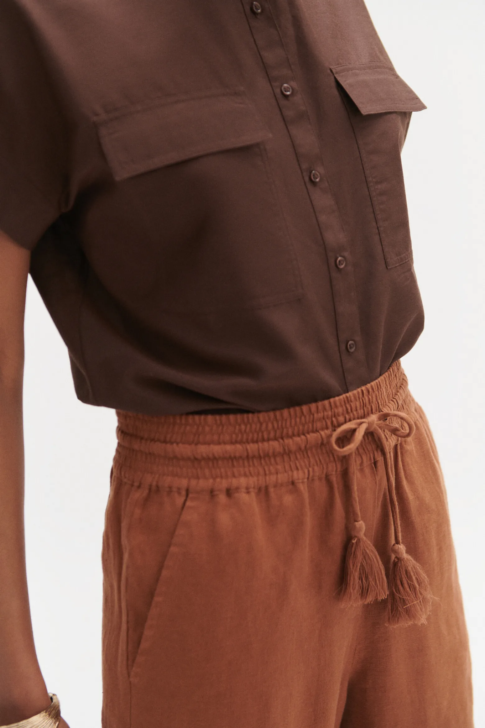 Pantalon Luc Casual 100% Lin Femme*CAROLL Store