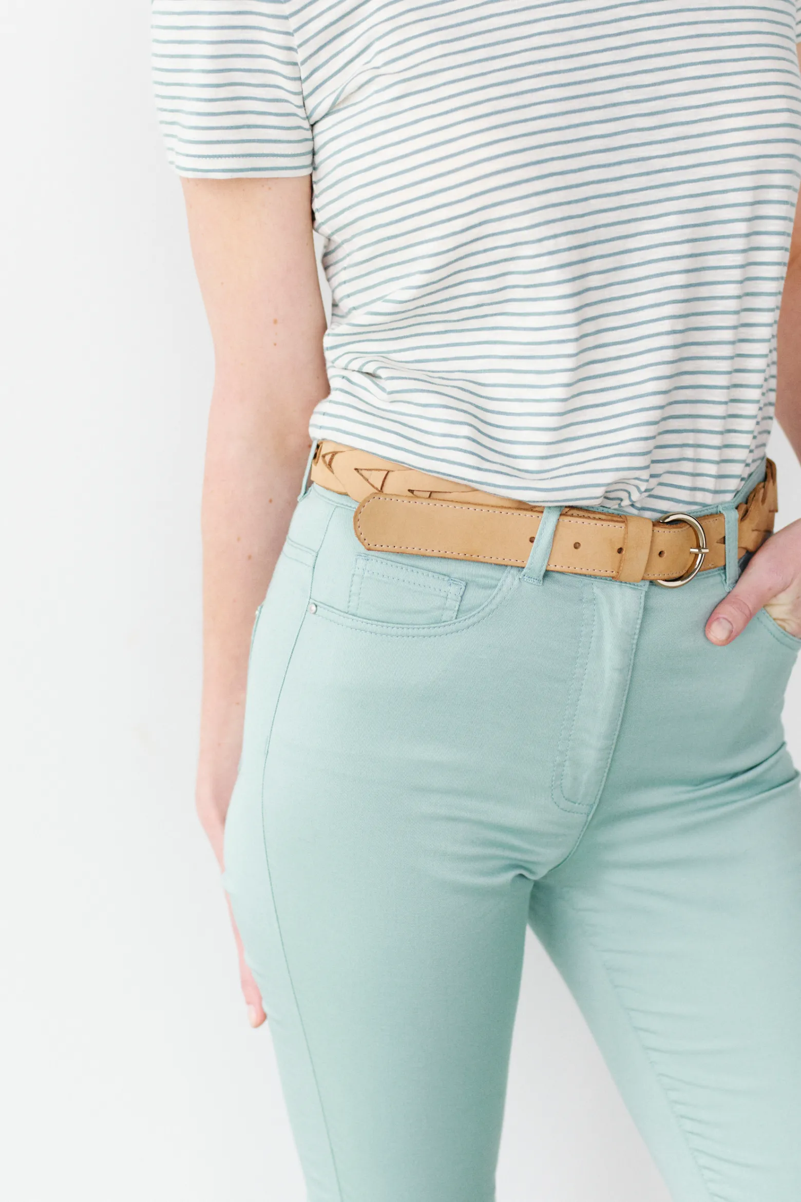 Pantalon Mason Vert Clair Femme*CAROLL Sale