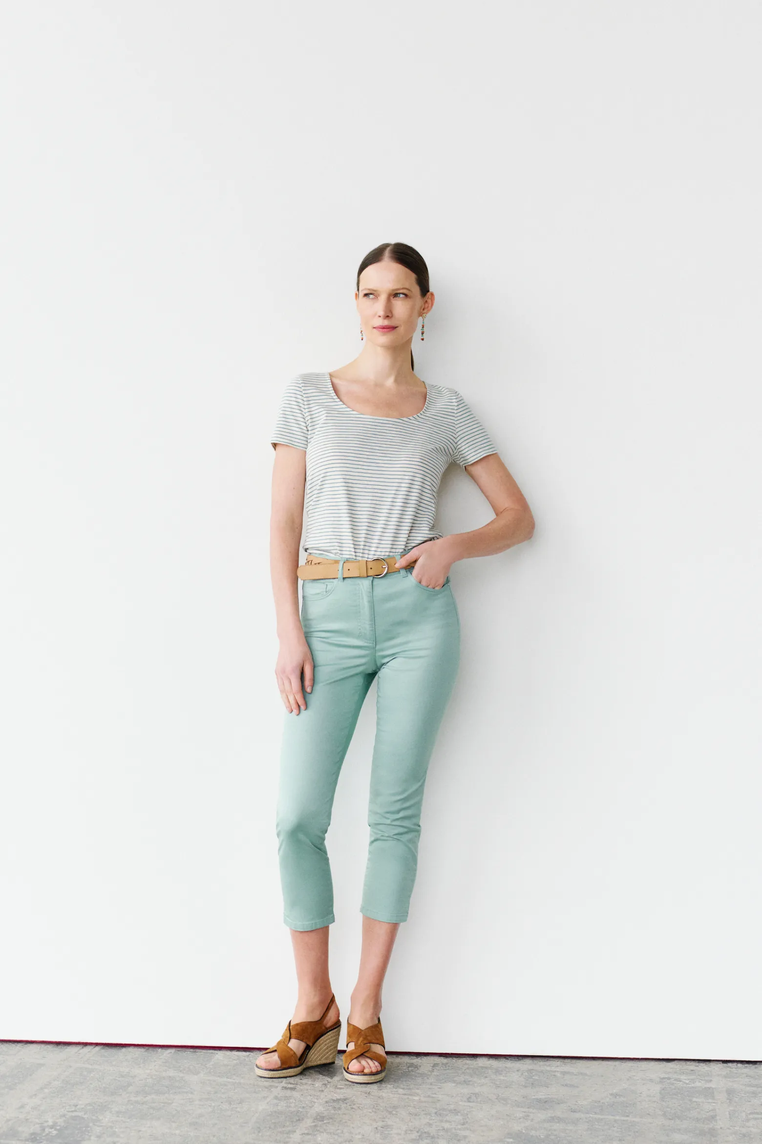 Pantalon Mason Vert Clair Femme*CAROLL Sale