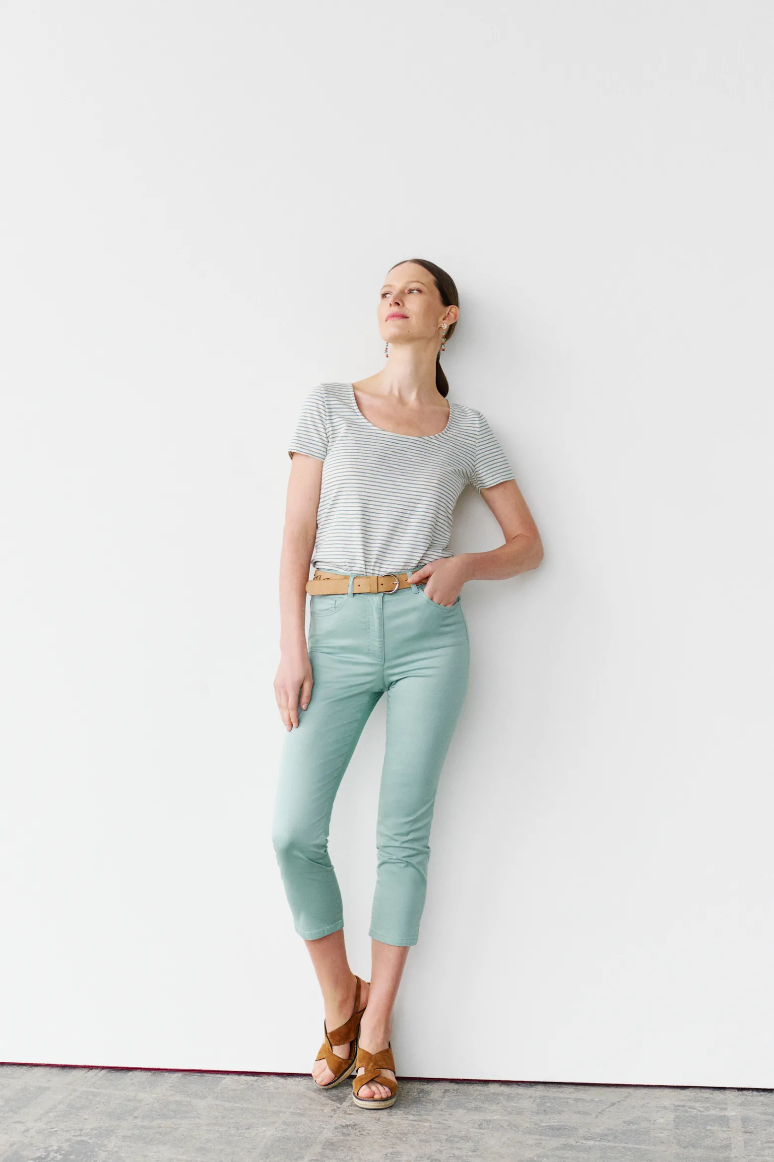 Pantalon Mason Vert Clair Femme*CAROLL Sale