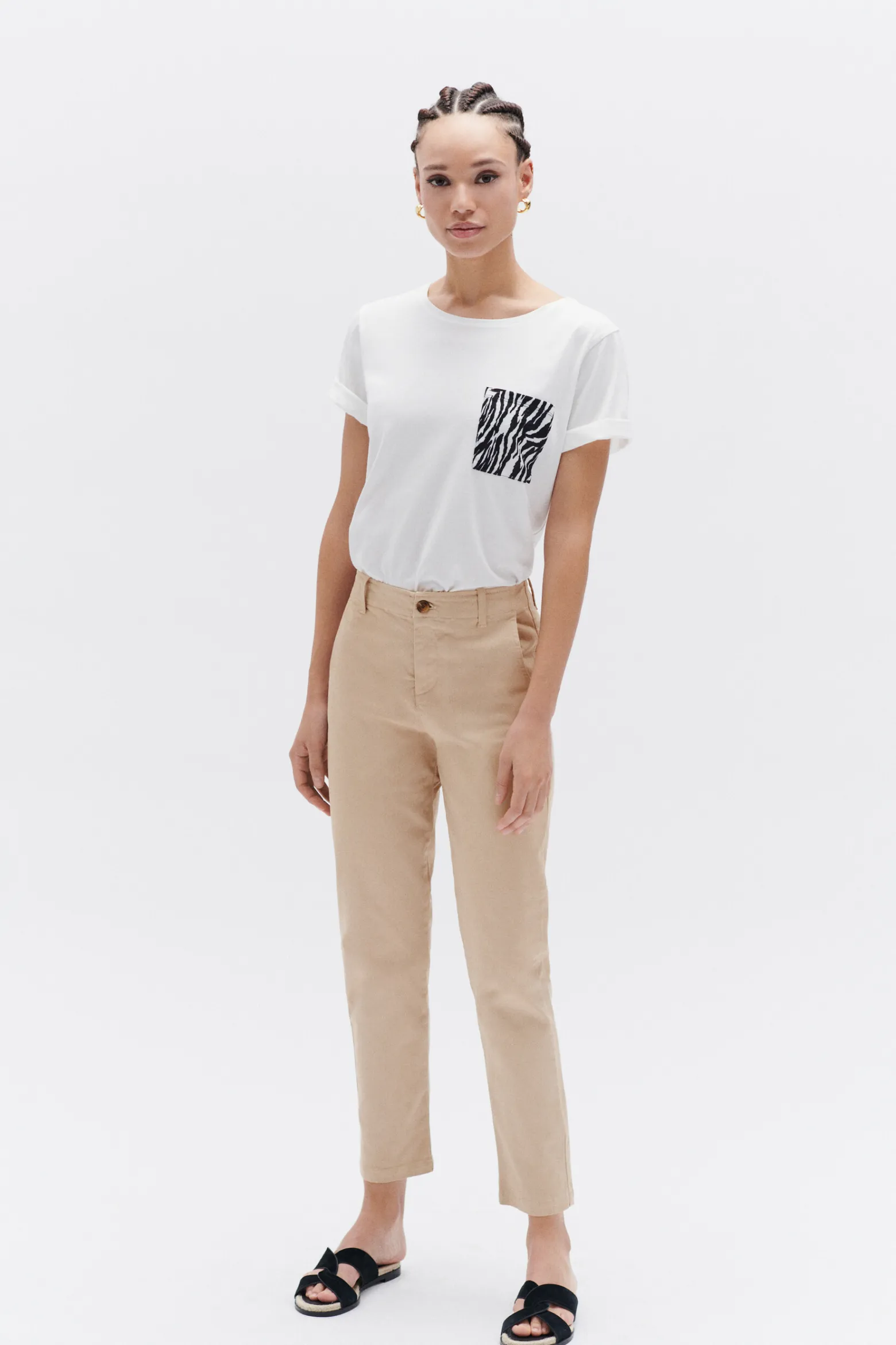 Pantalon Melody Taupe Femme*CAROLL Store